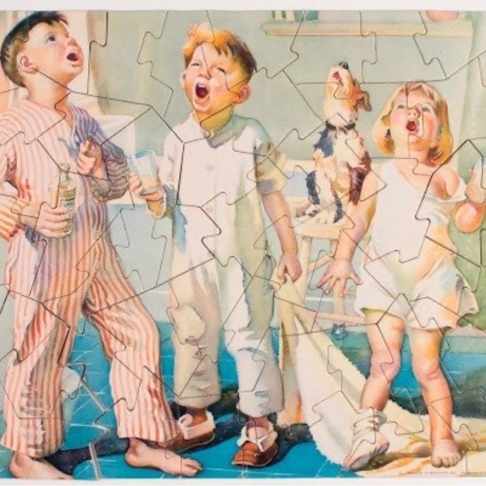 1933 Vintage “The Gargle” Listerine 50 Piece Puzzle